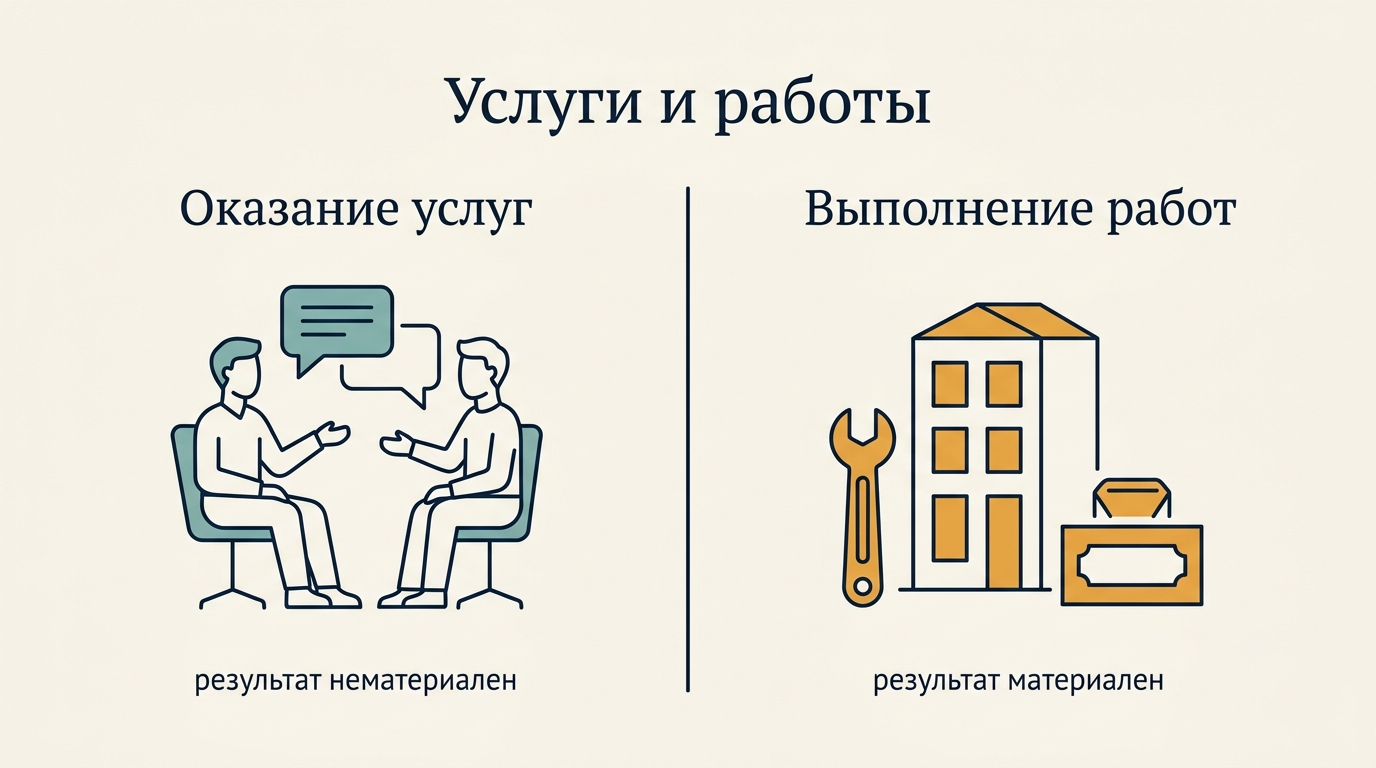 Сравнение акта оказанных услуг и акта выполненных работ: нематериальный и материальный результат